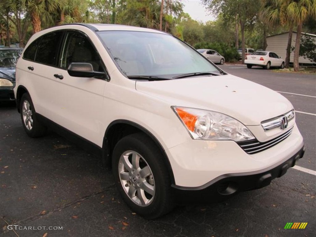 2008 CR-V EX - Taffeta White / Ivory photo #1