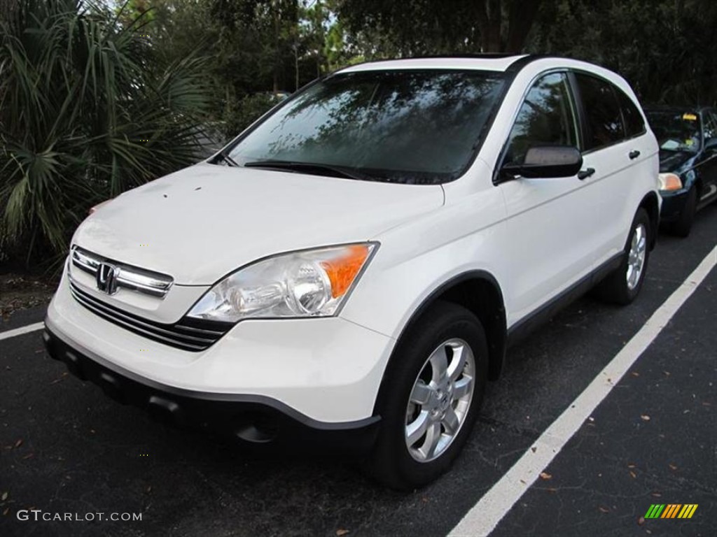 2008 CR-V EX - Taffeta White / Ivory photo #4