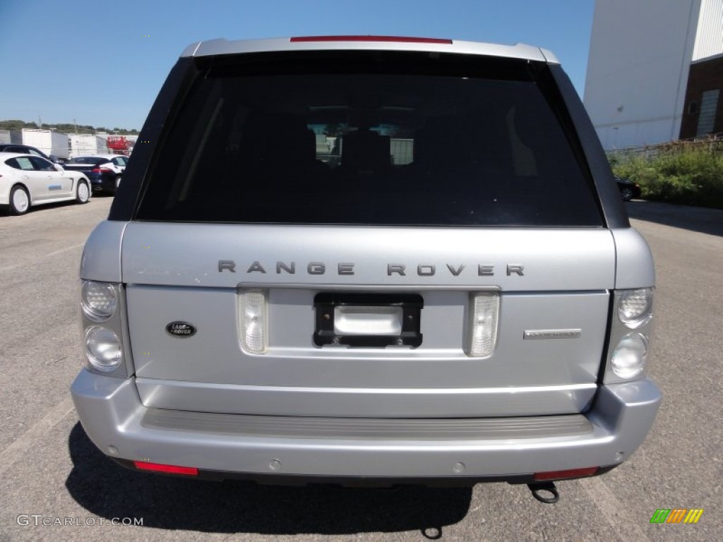 2007 Range Rover Supercharged - Zermatt Silver Metallic / Jet Black photo #9