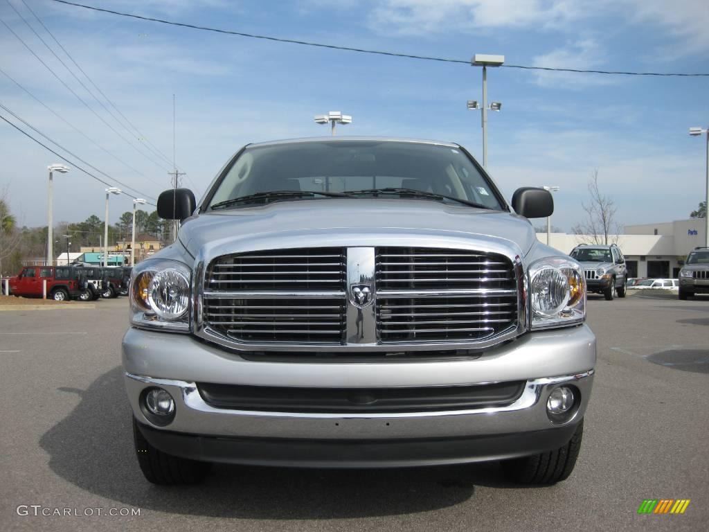 2008 Ram 1500 Big Horn Edition Quad Cab - Bright Silver Metallic / Medium Slate Gray photo #8
