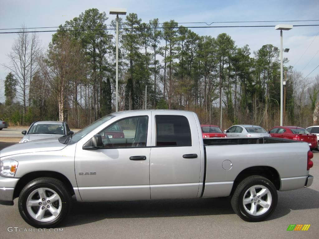 2008 Ram 1500 Big Horn Edition Quad Cab - Bright Silver Metallic / Medium Slate Gray photo #10