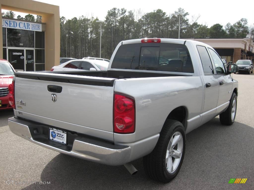 2008 Ram 1500 Big Horn Edition Quad Cab - Bright Silver Metallic / Medium Slate Gray photo #11