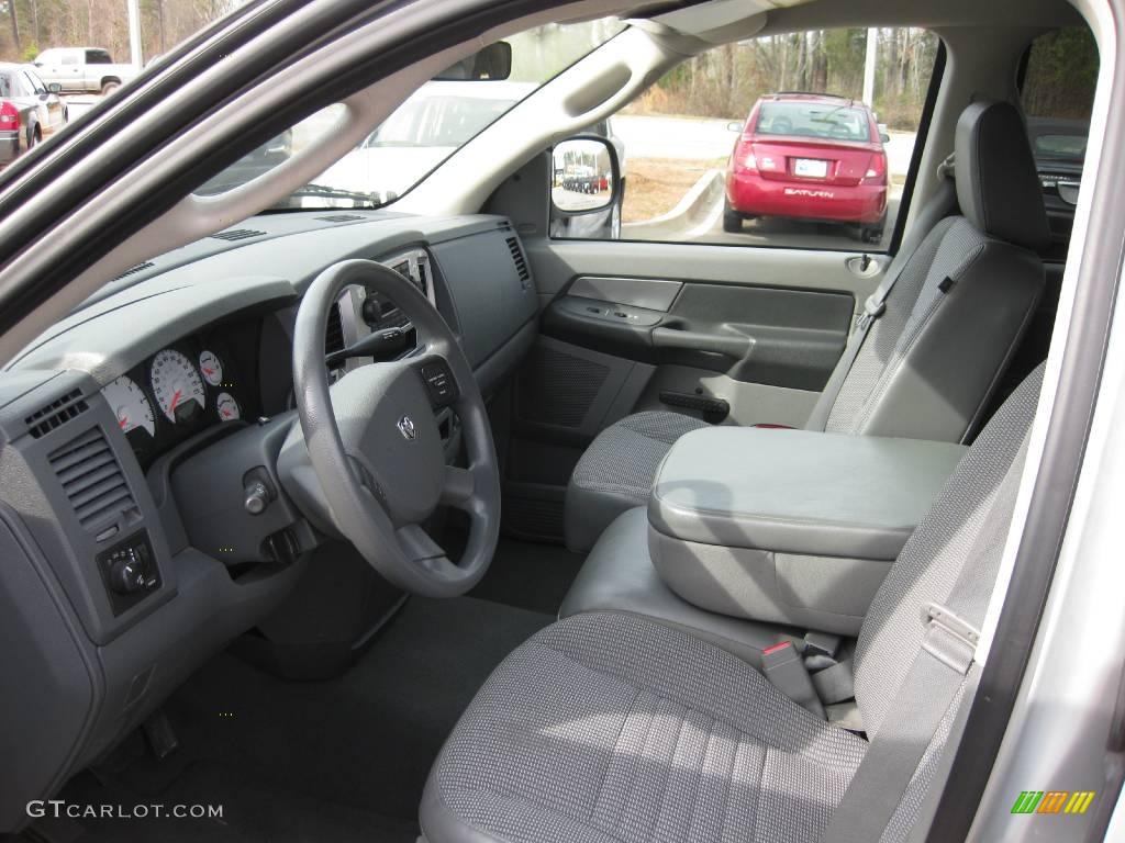 2008 Ram 1500 Big Horn Edition Quad Cab - Bright Silver Metallic / Medium Slate Gray photo #15