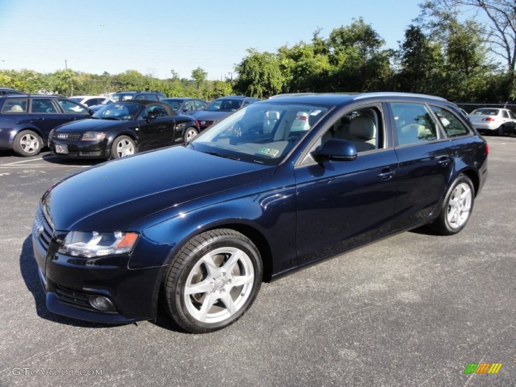 Deep Sea Blue Pearl Effect 2009 Audi A4 2.0T quattro Avant Exterior Photo #54992293