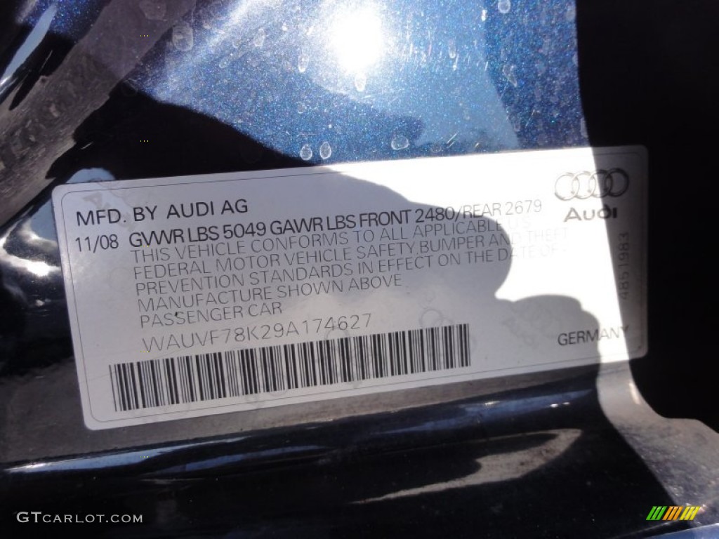 2009 A4 2.0T quattro Avant - Deep Sea Blue Pearl Effect / Light Grey photo #41
