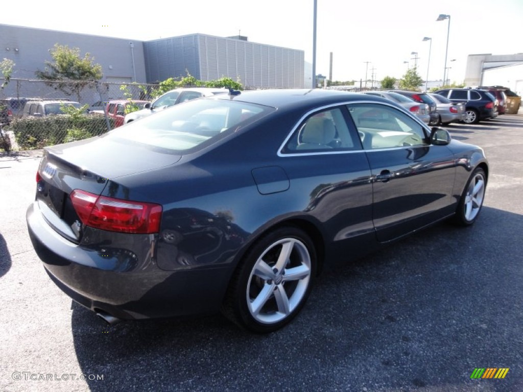 2009 A5 3.2 quattro Coupe - Meteor Grey Pearl / Pale Grey photo #8