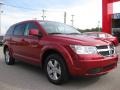 2009 Inferno Red Crystal Pearl Dodge Journey SXT  photo #4