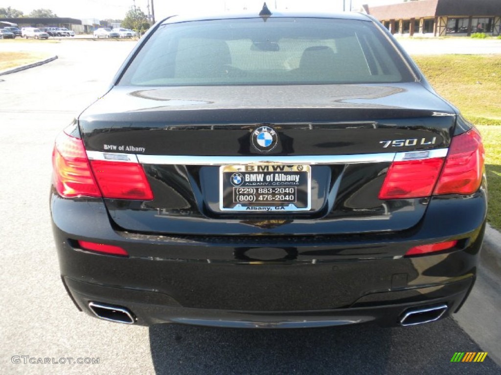 2012 7 Series 750Li Sedan - Dark Graphite Metallic / Black photo #3