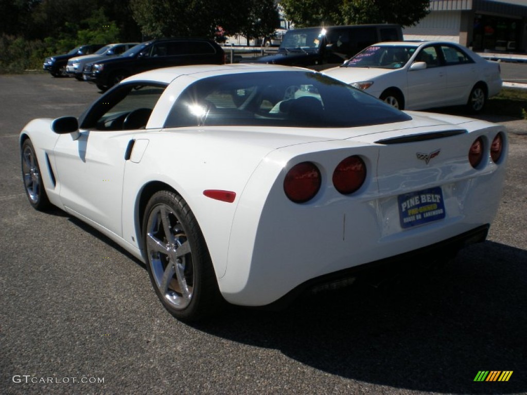 2008 Corvette Coupe - Arctic White / Ebony photo #7