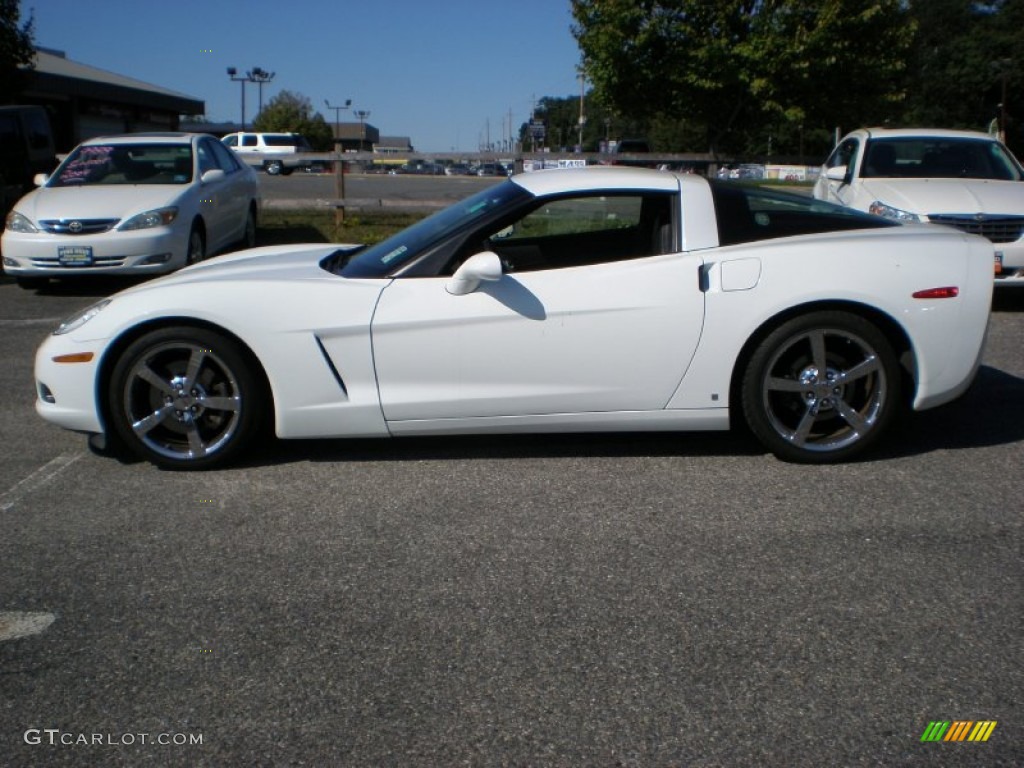 2008 Corvette Coupe - Arctic White / Ebony photo #8