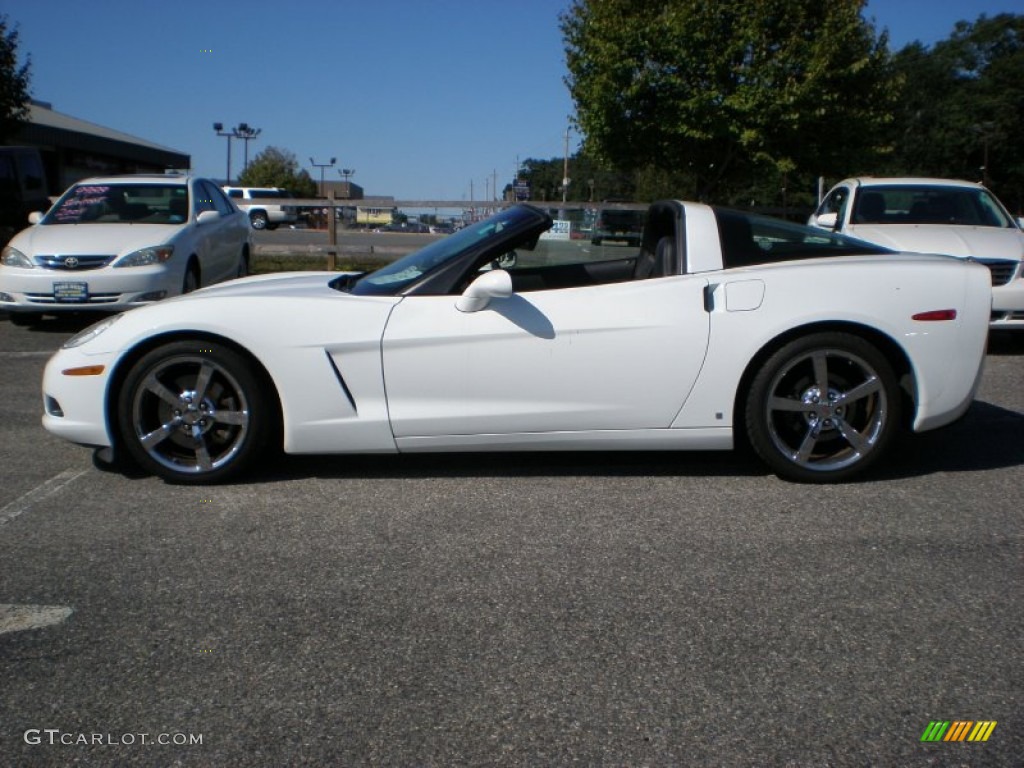 2008 Corvette Coupe - Arctic White / Ebony photo #9