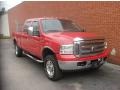 2006 Red Clearcoat Ford F250 Super Duty Lariat Crew Cab 4x4  photo #10