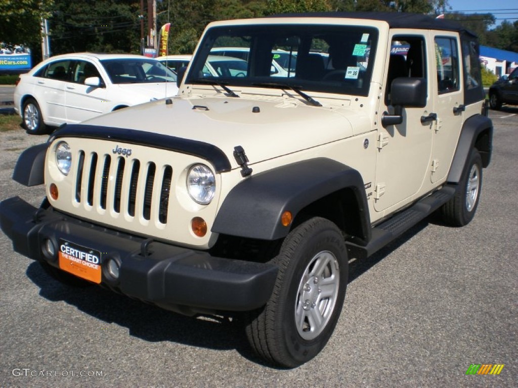 2012 Wrangler Unlimited Sport 4x4 - Sahara Tan / Black photo #1