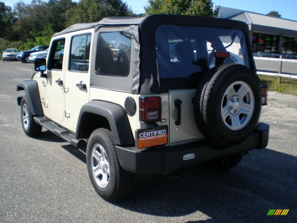 2012 Wrangler Unlimited Sport 4x4 - Sahara Tan / Black photo #7