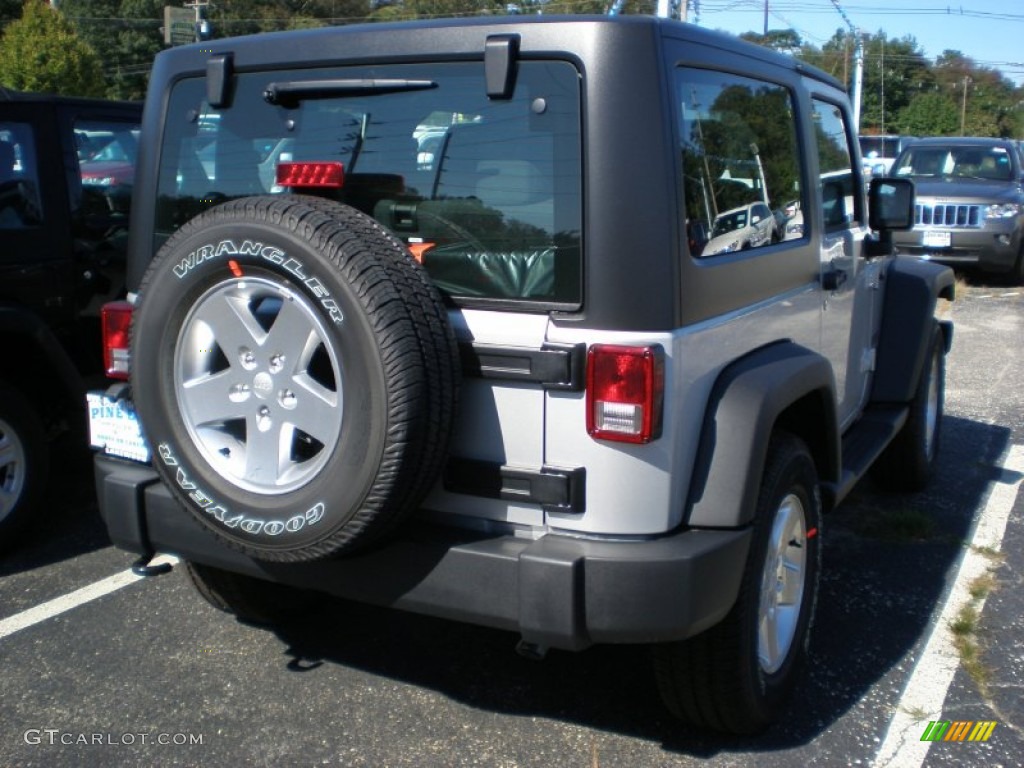 2012 Wrangler Sport S 4x4 - Bright Silver Metallic / Black photo #2