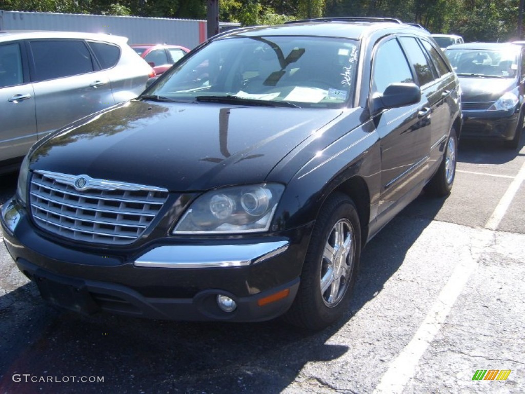 2004 Pacifica AWD - Brilliant Black Crystal Pearl / Light Taupe photo #1