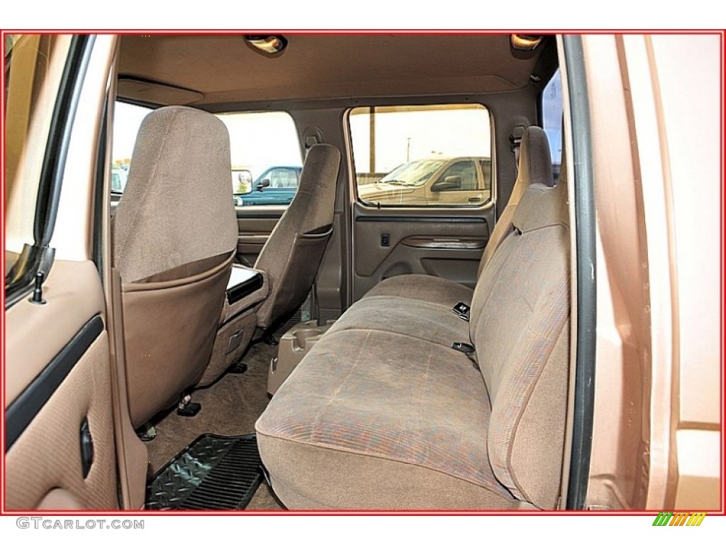 Beige Interior 1996 Ford F350 XLT Crew Cab Dually Photo #54996586