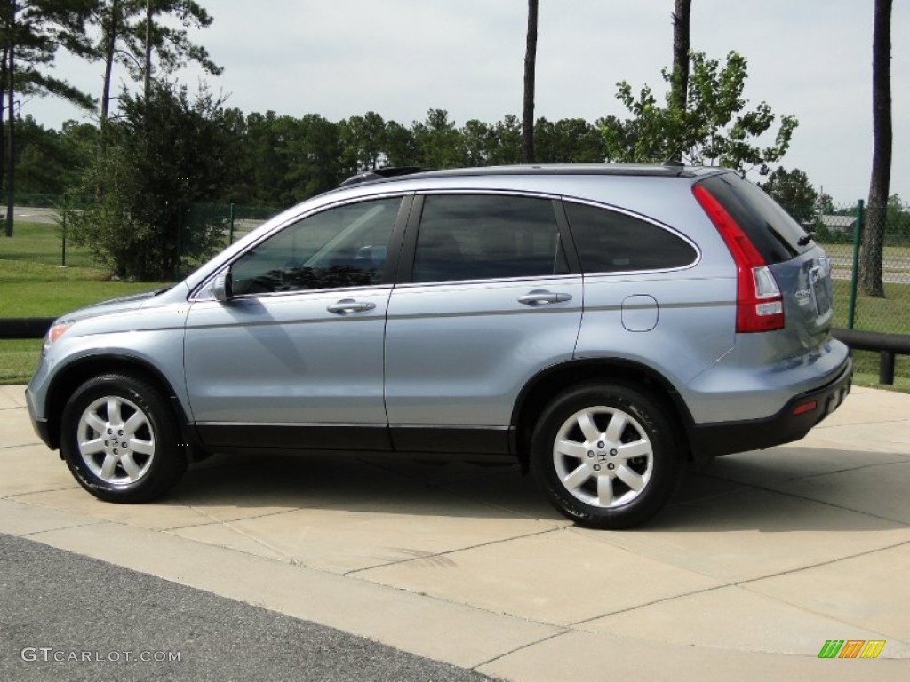 2009 CR-V EX-L - Glacier Blue Metallic / Gray photo #7