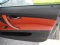 Fox Red Novillo Leather 2011 BMW M3 Sedan Door Panel
