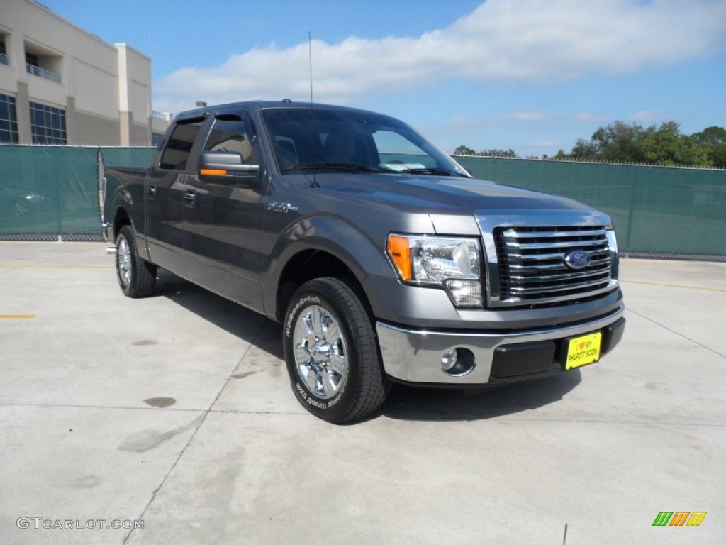 2010 F150 XLT SuperCrew - Sterling Grey Metallic / Medium Stone photo #1