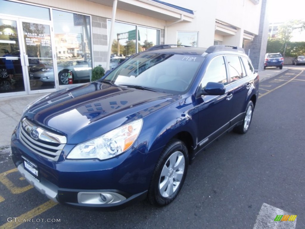 2011 Outback 2.5i Limited Wagon - Azurite Blue Pearl / Warm Ivory photo #1