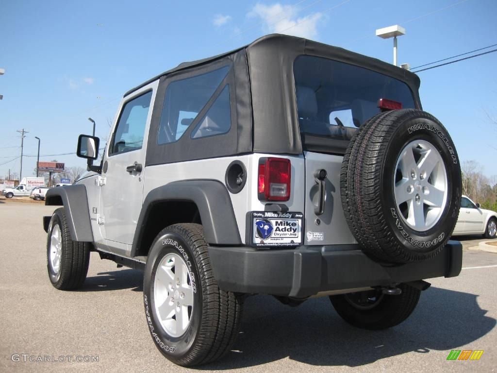 2007 Wrangler X 4x4 - Bright Silver Metallic / Dark Slate Gray/Medium Slate Gray photo #3