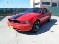 2005 Torch Red Ford Mustang V6 Premium Coupe  photo #7