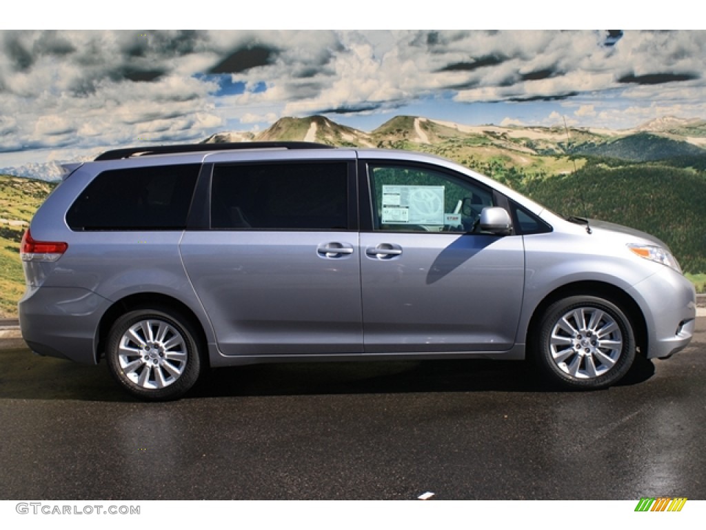 2012 Sienna XLE AWD - Silver Sky Metallic / Light Gray photo #2