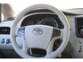 Light Gray 2012 Toyota Sienna XLE AWD Steering Wheel