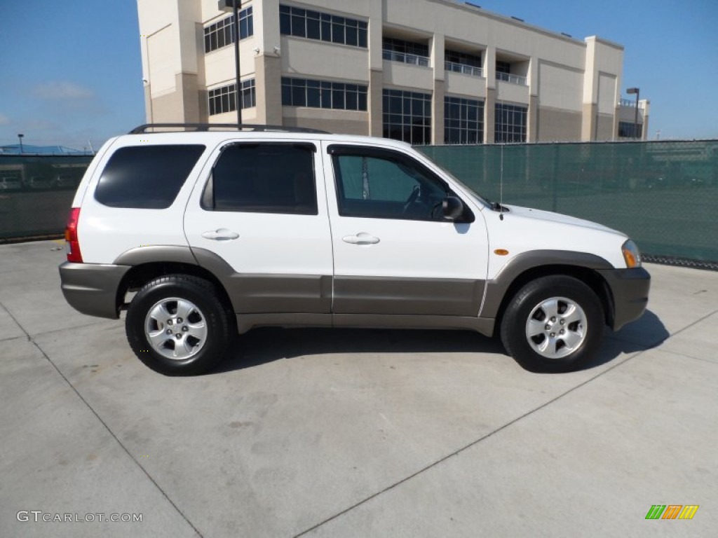 Classic White 2004 Mazda Tribute LX V6 Exterior Photo #55003120