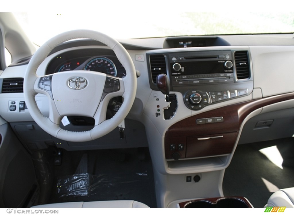 2012 Toyota Sienna XLE AWD Light Gray Dashboard Photo #55003184