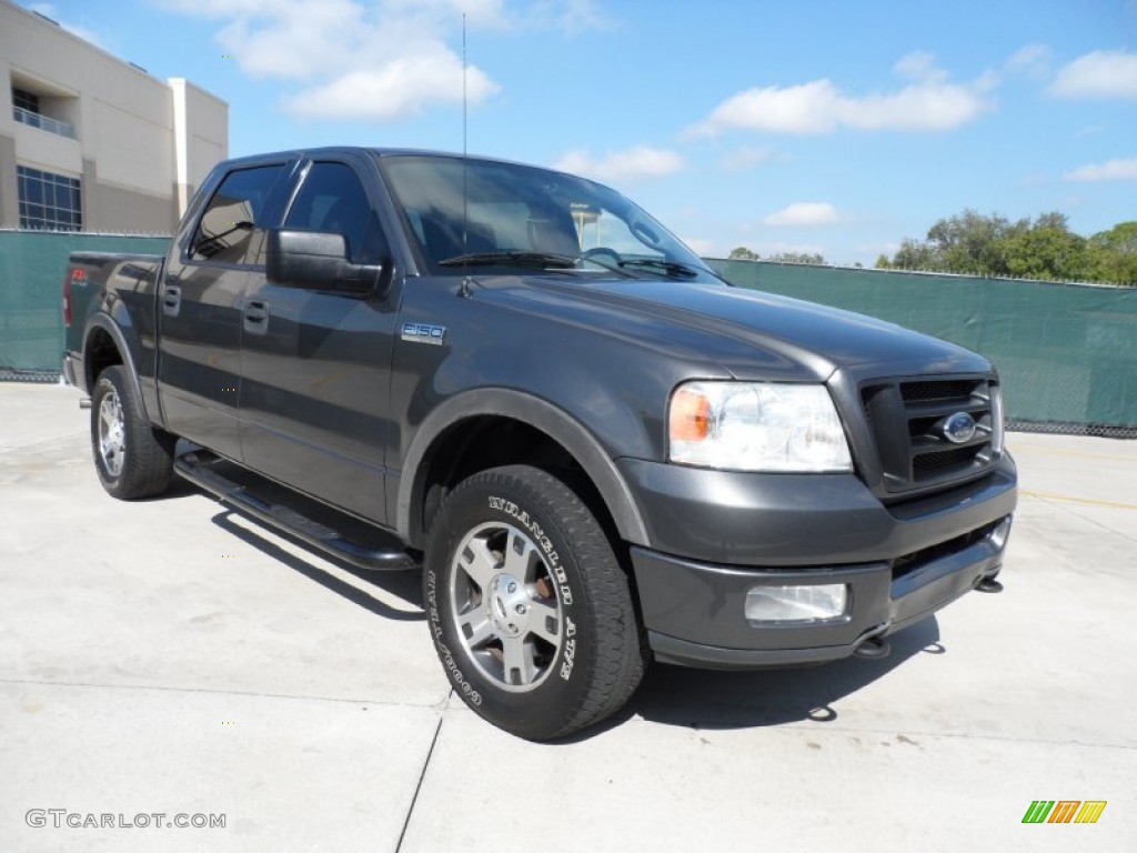 2004 F150 FX4 SuperCrew 4x4 - Dark Shadow Grey Metallic / Black/Medium Flint photo #1