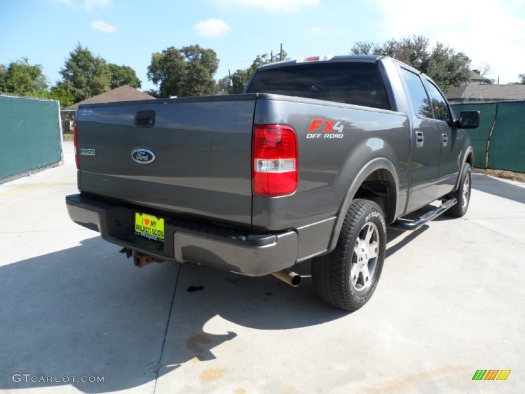 2004 F150 FX4 SuperCrew 4x4 - Dark Shadow Grey Metallic / Black/Medium Flint photo #3