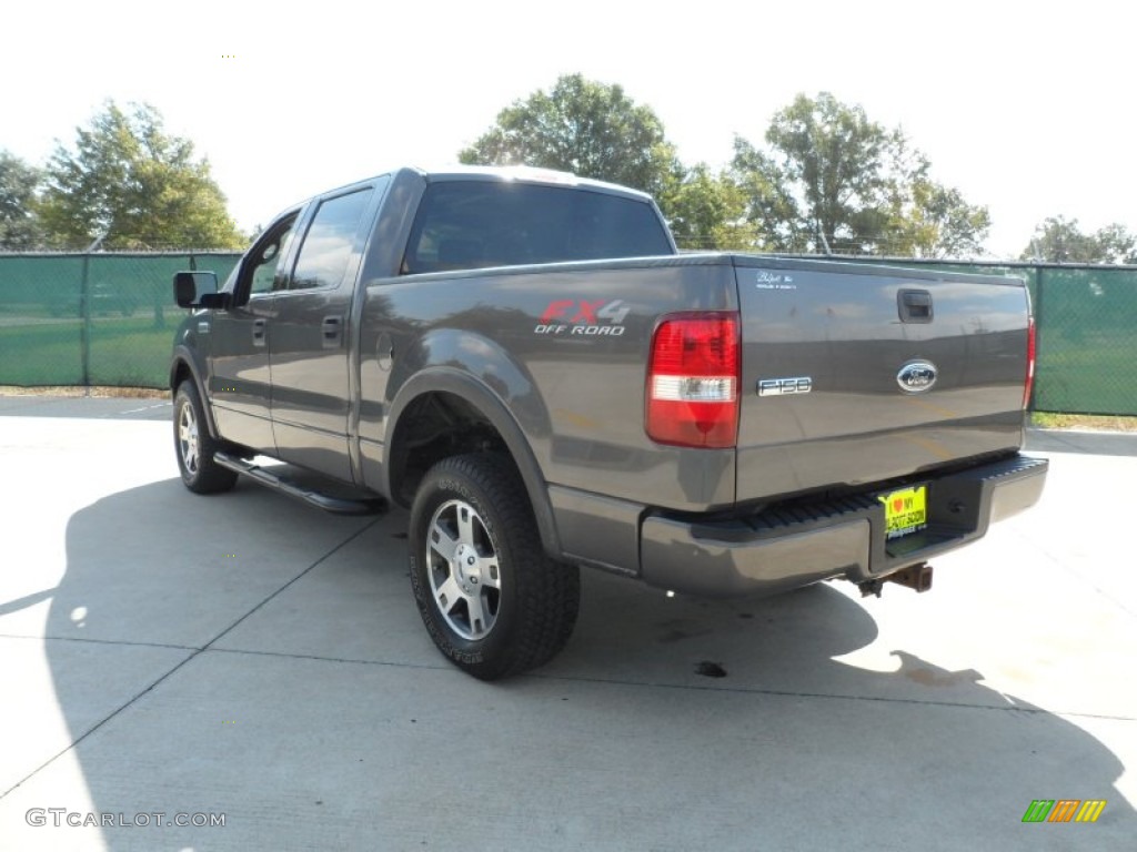 2004 F150 FX4 SuperCrew 4x4 - Dark Shadow Grey Metallic / Black/Medium Flint photo #5