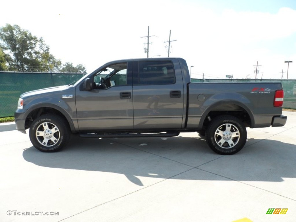 2004 F150 FX4 SuperCrew 4x4 - Dark Shadow Grey Metallic / Black/Medium Flint photo #6