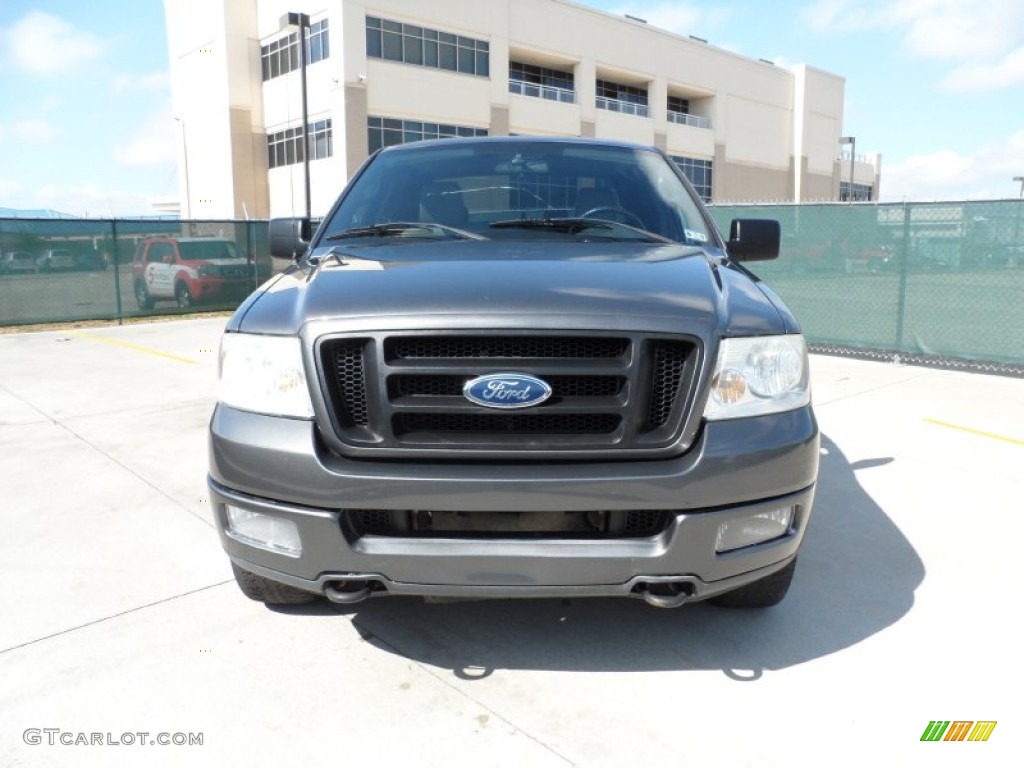 2004 F150 FX4 SuperCrew 4x4 - Dark Shadow Grey Metallic / Black/Medium Flint photo #8