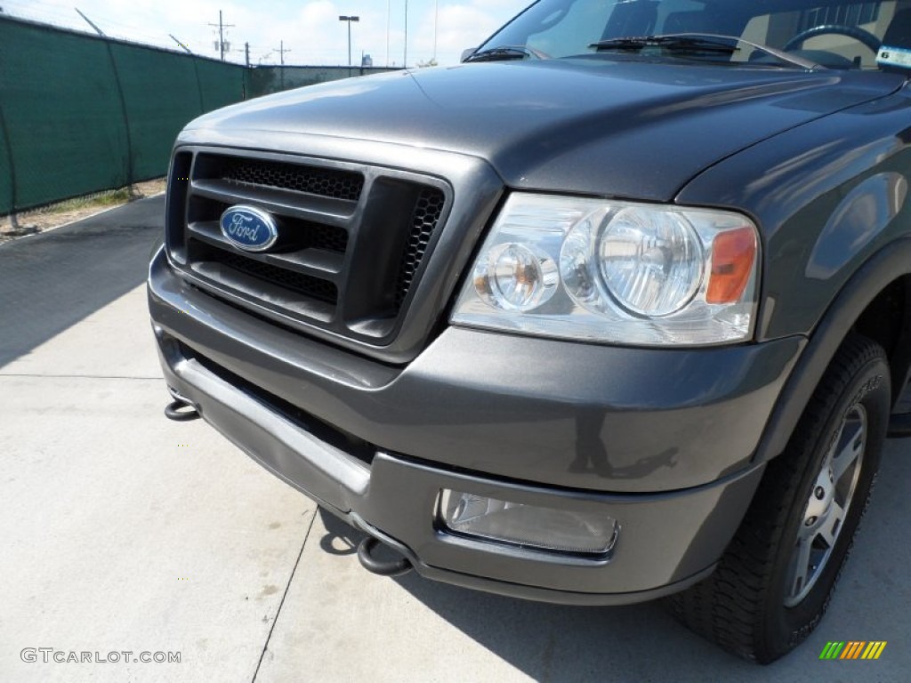 2004 F150 FX4 SuperCrew 4x4 - Dark Shadow Grey Metallic / Black/Medium Flint photo #11
