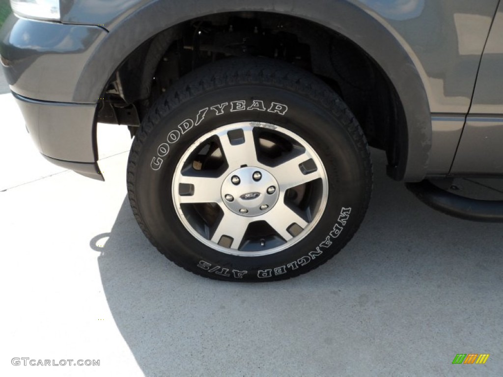 2004 F150 FX4 SuperCrew 4x4 - Dark Shadow Grey Metallic / Black/Medium Flint photo #12