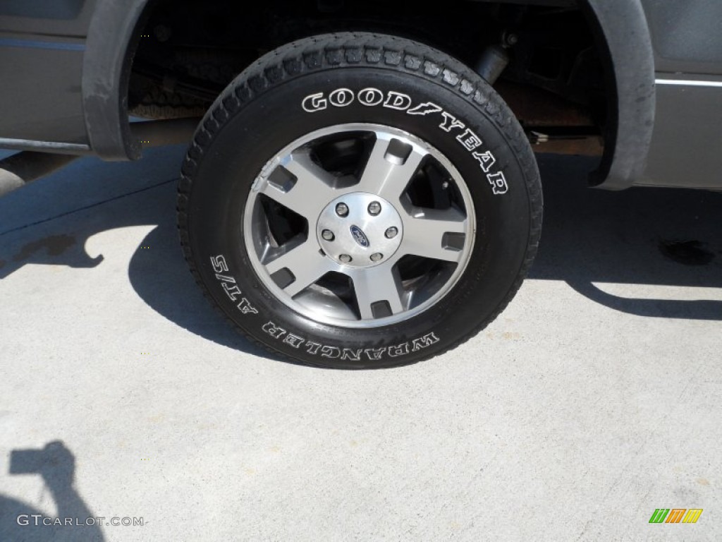 2004 F150 FX4 SuperCrew 4x4 - Dark Shadow Grey Metallic / Black/Medium Flint photo #14