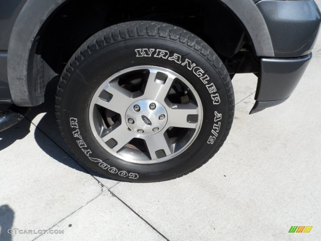 2004 F150 FX4 SuperCrew 4x4 - Dark Shadow Grey Metallic / Black/Medium Flint photo #15