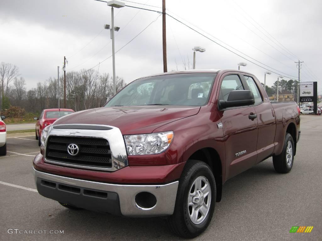 2008 Tundra SR5 Double Cab - Salsa Red Pearl / Graphite Gray photo #1