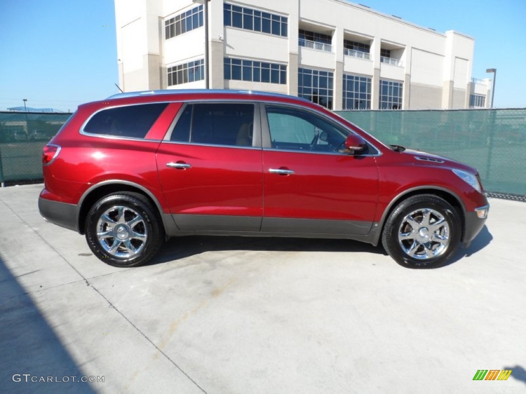 2010 Enclave CXL AWD - Red Jewel Tintcoat / Cashmere/Cocoa photo #2