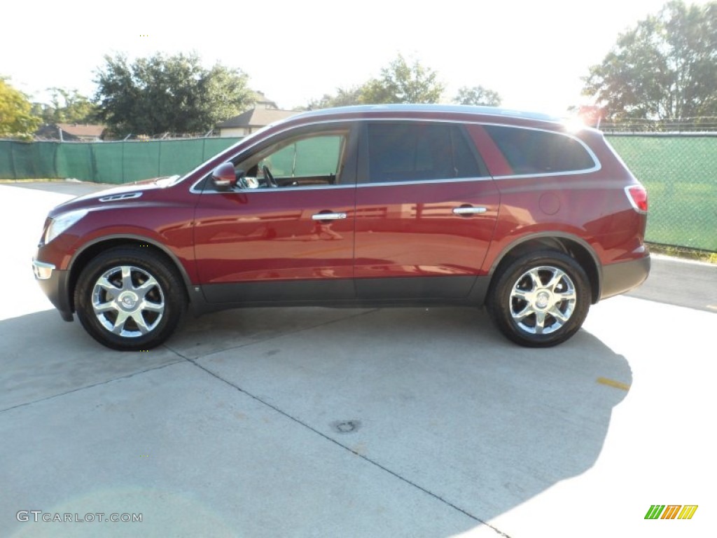 2010 Enclave CXL AWD - Red Jewel Tintcoat / Cashmere/Cocoa photo #6