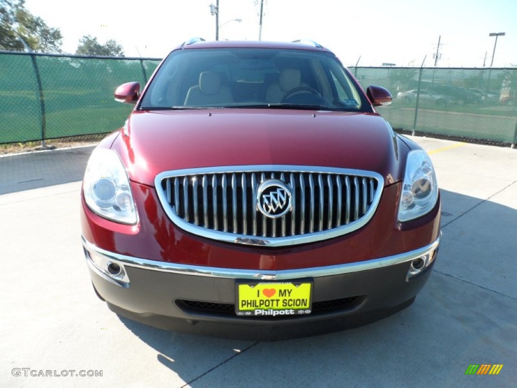 2010 Enclave CXL AWD - Red Jewel Tintcoat / Cashmere/Cocoa photo #8