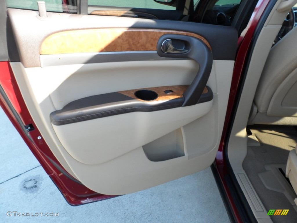 2010 Enclave CXL AWD - Red Jewel Tintcoat / Cashmere/Cocoa photo #31