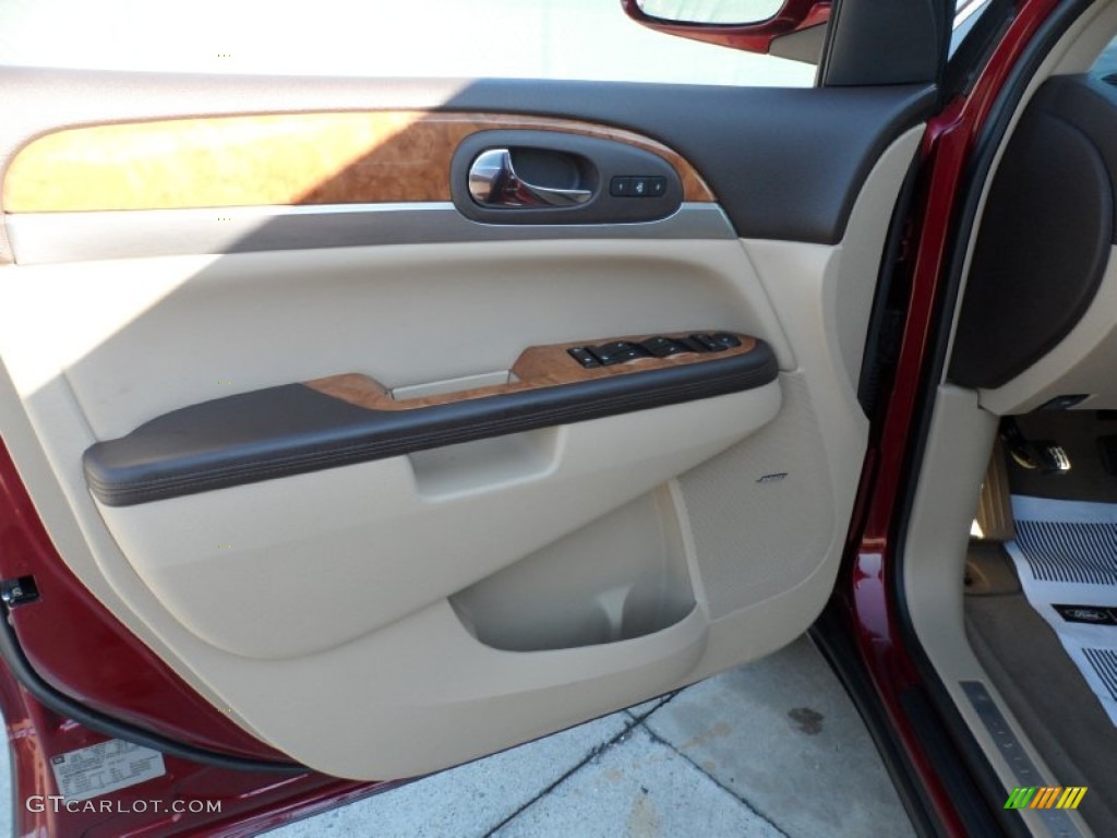 2010 Enclave CXL AWD - Red Jewel Tintcoat / Cashmere/Cocoa photo #34