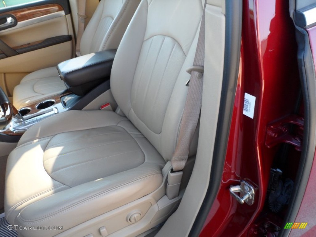 2010 Enclave CXL AWD - Red Jewel Tintcoat / Cashmere/Cocoa photo #36