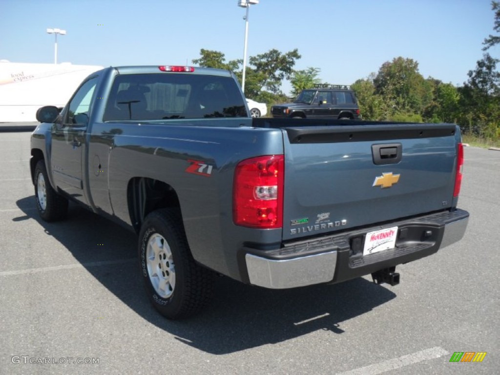 2012 Silverado 1500 LT Regular Cab - Blue Granite Metallic / Ebony photo #2