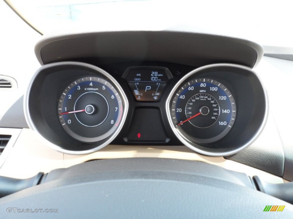 2012 Hyundai Elantra Limited Gauges Photo #55006456