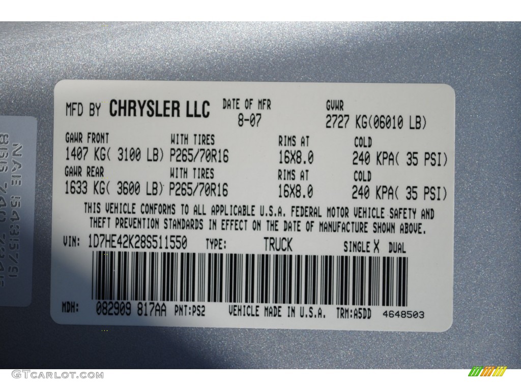 2008 Dakota SLT Extended Cab - Bright Silver Metallic / Dark Slate Gray/Medium Slate Gray photo #39
